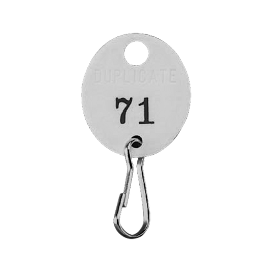 504 White Fiber Oval Tags - Snap-On Links